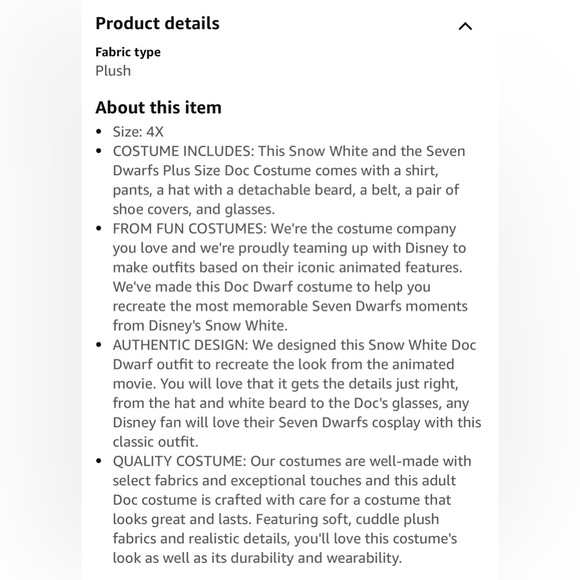 Doc Dwarf Plus Size Costume - Picture 9 of 14